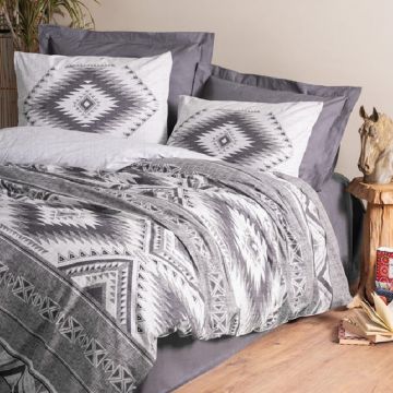 Lenjerie Delos Antracit (Bumbac 100%) Lenjerie Delos Antracit (Bumbac 100%)